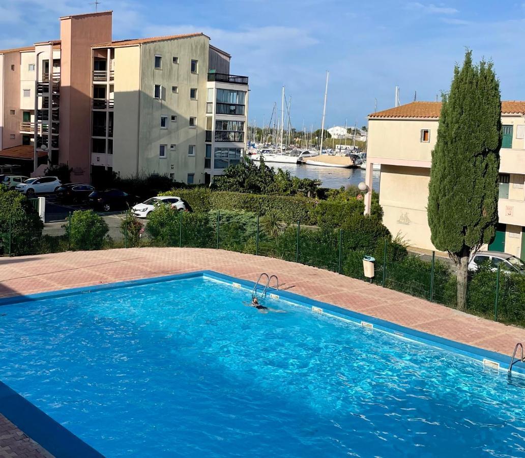 Studio Face A La Mer 4 Couchages - Gratuits Piscine Tennis Et Un Parking Prive Rare Et Tres Utile - Vue Magnifique Sur La Mer - Agreable En Toutes Saisons Ile Des Pecheurs - La Brigantine - Emplacement Et Vue Rares Au Cap D'Agde Bagian luar foto